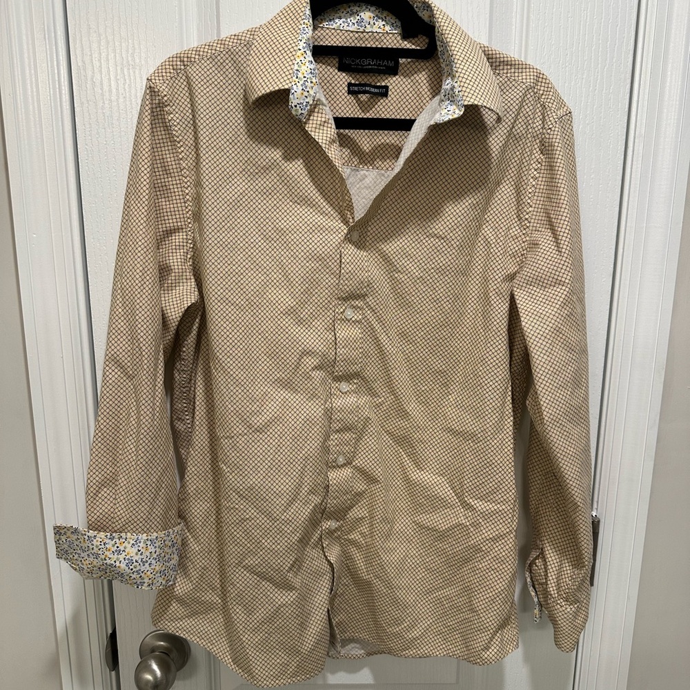 Nick Graham Long Sleeve Shirt 
Size 16 (34-35)